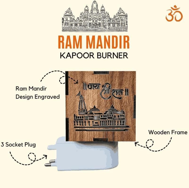 3-in-1 Ayodhya Ram Mandir Aroma Burner & Night lamp (96,000+ Happy Customer 🌟🌟🌟🌟🌟)