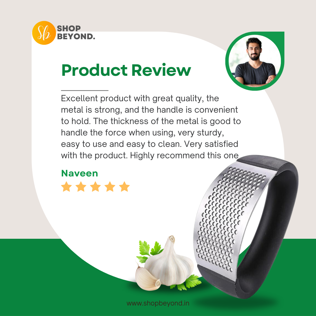 Stainless Steel Garlic Presser