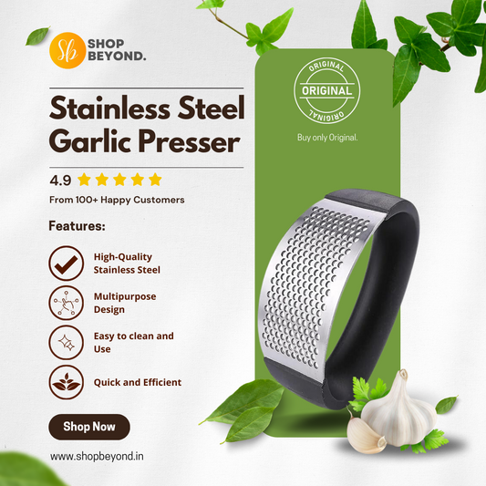 Stainless Steel Garlic Presser