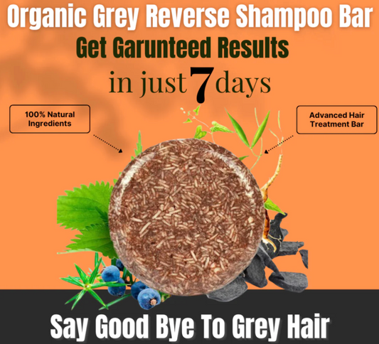 Organic Grey Reverse Shampoo Bar, (Buy One Get One Free)